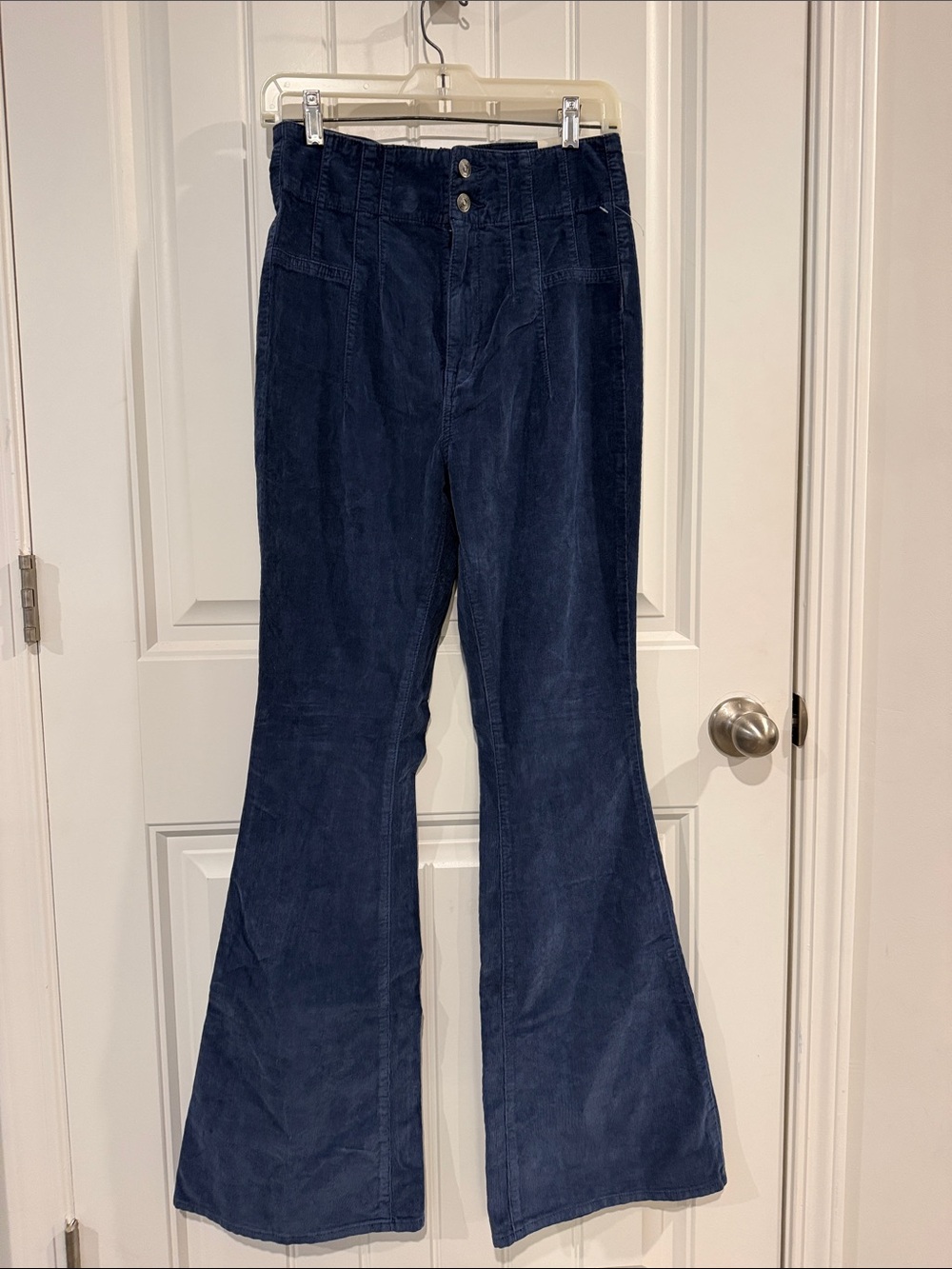 Free People High-Waist Navy Flared Women’s Jeans